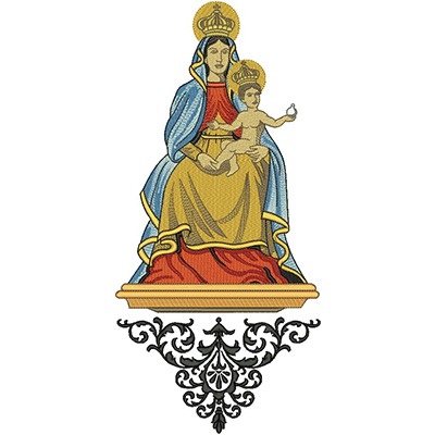 Matriz de matriz Matriz De Bordado Ns Das Candeias Com Pedestal